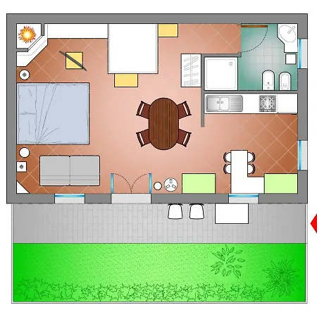 Appartement Ground Floor,top Level